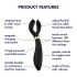 Satisfyer Endless Fun - vibromasseur couple rechargeable et étanche (noir)