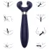 Satisfyer Endless Fun - vibromasseur couple rechargeable étanche - bleu