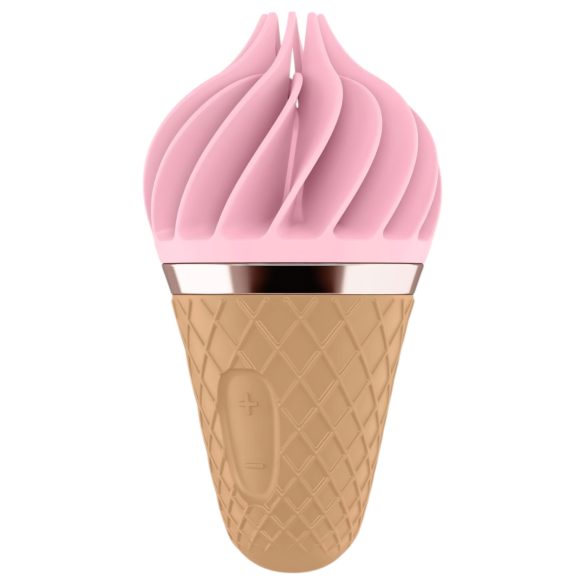 Satisfyer Sweet Treat - vibromasseur clitoridien rotatif (rose-brun)