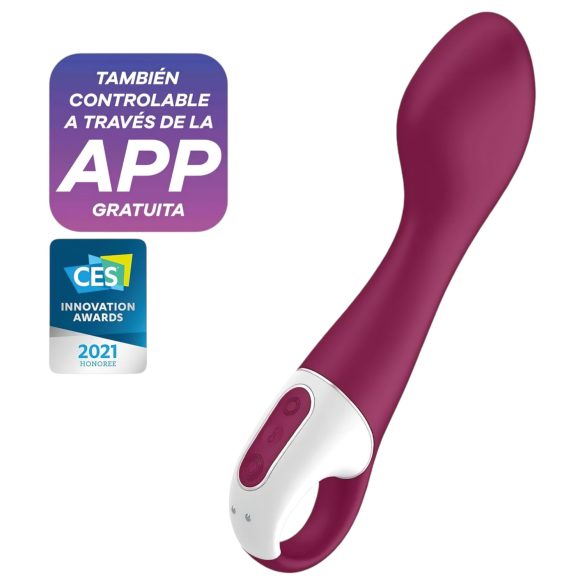 Satisfyer Hot Spot - vibromasseur G-point chauffant, rechargeable (rouge)