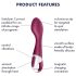 Satisfyer Hot Spot - vibromasseur G-point chauffant, rechargeable (rouge)