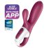 Satisfyer Hot Bunny - Vibromasseur Chauffant Intime Intelligent (Rouge)