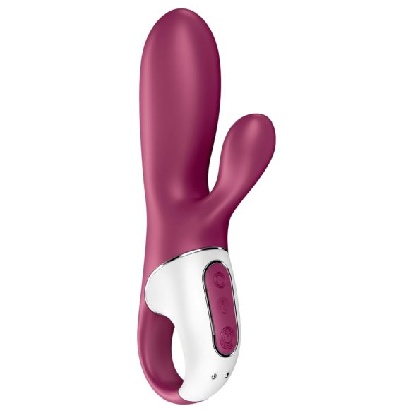 Satisfyer Hot Bunny - vibromasseur chauffant rabbit clitoridien connecté - rouge
