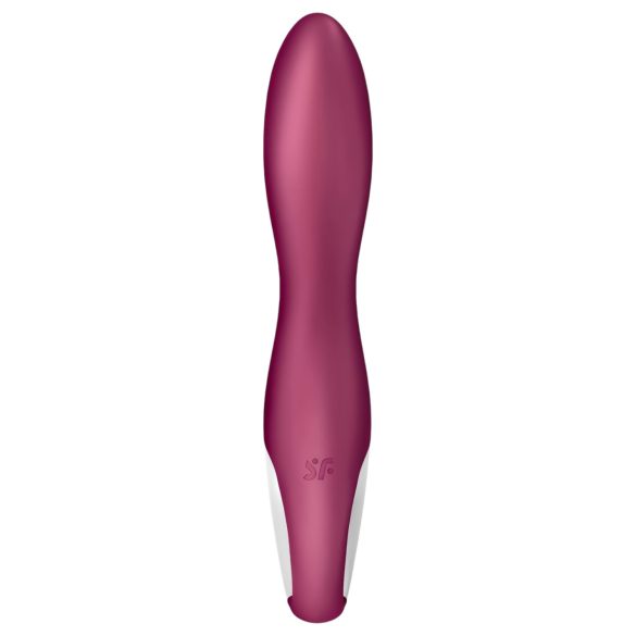 Satisfyer Heated Thrill - vibromasseur chauffant connecté - silicone rouge