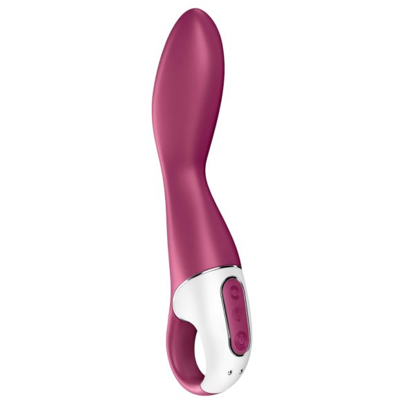 Satisfyer Heated Thrill - vibromasseur chauffant connecté - silicone rouge