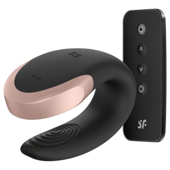 Satisfyer Double Love - vibromasseur connecté pour couples (noir)