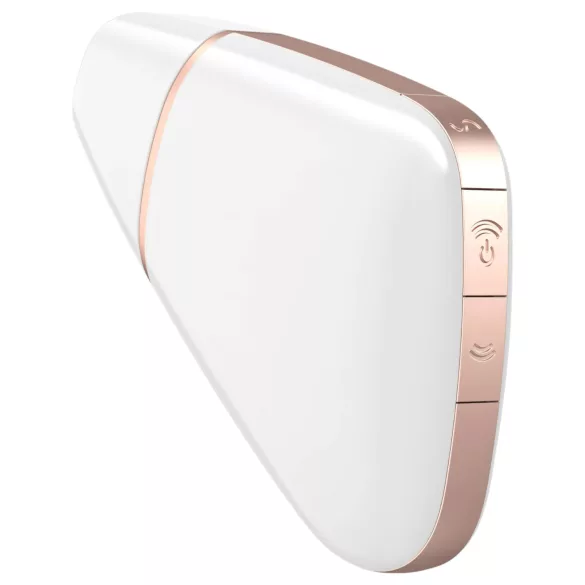 Satisfyer Love Triangle - Stimulateur clitoridien à ondes d’air, contrôlé par application (blanc)