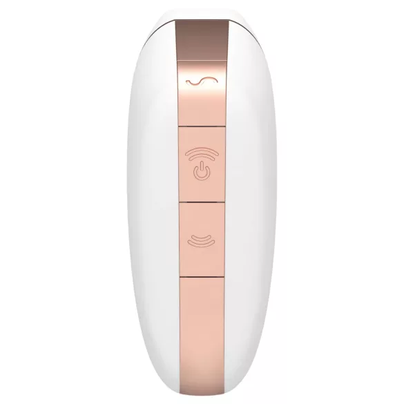 Satisfyer Love Triangle - Stimulateur clitoridien à ondes d’air, contrôlé par application (blanc)