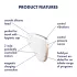 Satisfyer Love Triangle - Stimulateur clitoridien à ondes d’air, contrôlé par application (blanc)