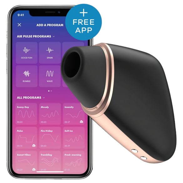 Satisfyer Love Triangle - stimulateur clitoridien à ondes d'air (noir)