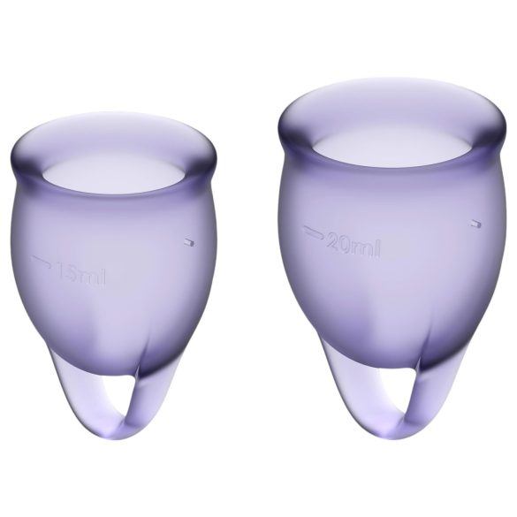 Satisfyer Feel Confident - ensemble de coupes menstruelles (violet)