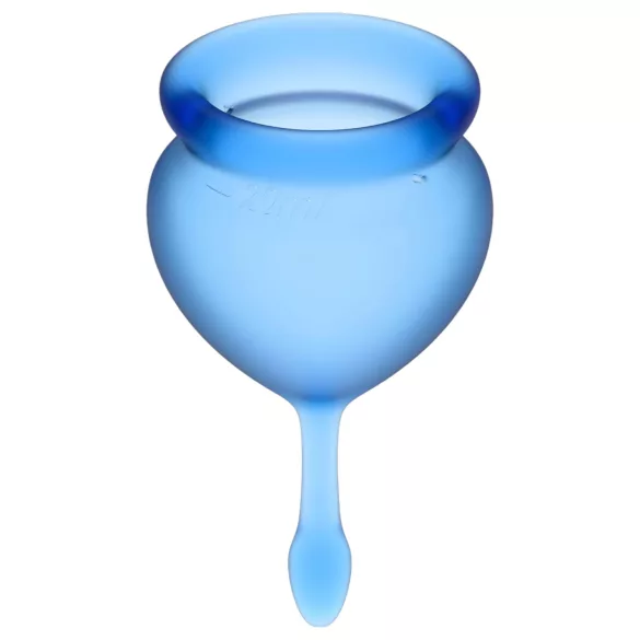 Satisfyer Feel Good - coupe menstruelle lot de 2 - silicone bleu