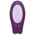 Satisfyer Double Joy - élégant vibromasseur waterproof pour couples (violet)