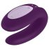 Satisfyer Double Joy - élégant vibromasseur waterproof pour couples (violet)