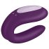 Satisfyer Double Joy - élégant vibromasseur waterproof pour couples (violet)
