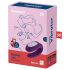 Satisfyer Double Joy - élégant vibromasseur waterproof pour couples (violet)