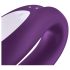 Satisfyer Double Joy - élégant vibromasseur waterproof pour couples (violet)