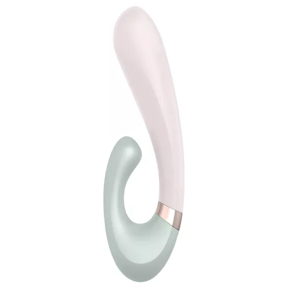 Satisfyer Heat Wave - Vibrateur chauffant contrôlé par application (menthe)
