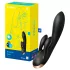Satisfyer Double Flex - Vibromasseur avec bras clitoridien connecté à une application (noir)