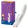 Satisfyer Double Flex - Vibromasseur à bras clitoridien contrôlé par application (blanc)