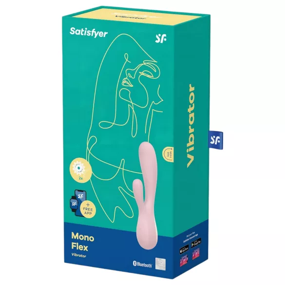 Satisfyer Mono Flex - Vibromasseur contrôlé par application (rose)