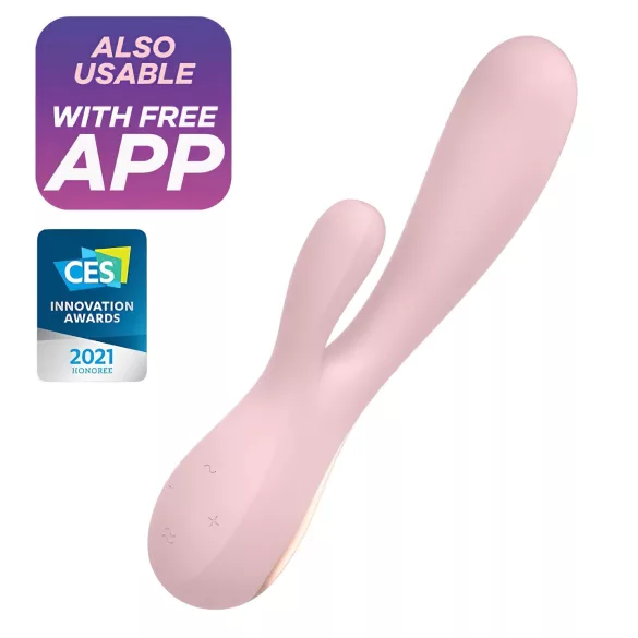 Satisfyer Mono Flex - Vibromasseur contrôlé par application (rose)