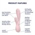 Satisfyer Mono Flex - vibromasseur intelligent waterproof (rose)