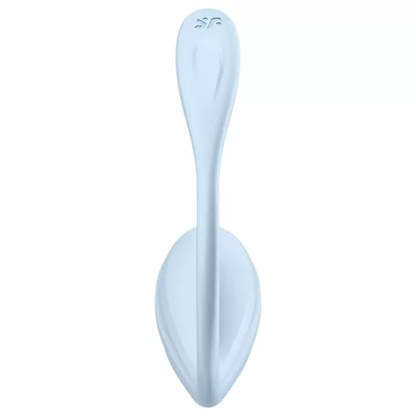 Satisfyer - œuf vibrant connecté - silicone lisse - bleu