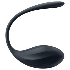 Satisfyer Ribbed Petal - œuf vibrant sans fil (noir)