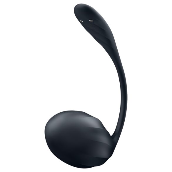 Satisfyer - œuf vibrant télécommandé - nervuré - noir