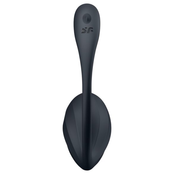 Satisfyer - œuf vibrant télécommandé - nervuré - noir