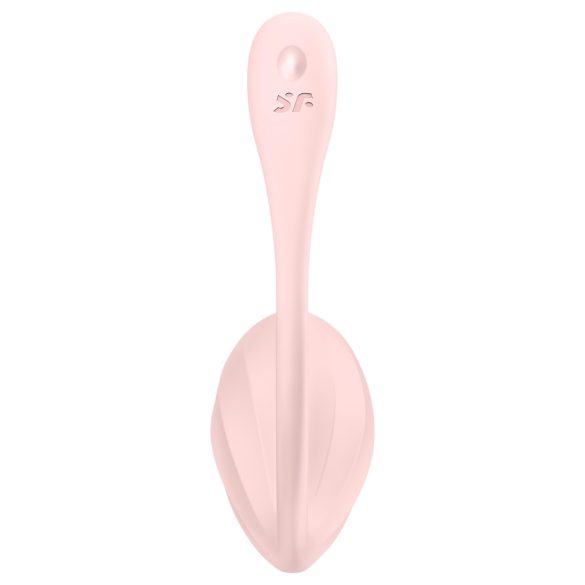 Satisfyer - oeuf vibrant télécommandé - rainuré - silicone rose