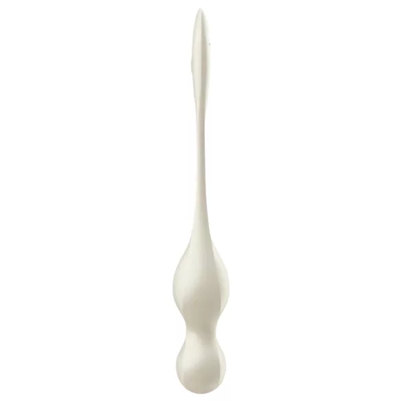 Satisfyer Love Birds 1 - boule de geisha vibrante connectée - blanc