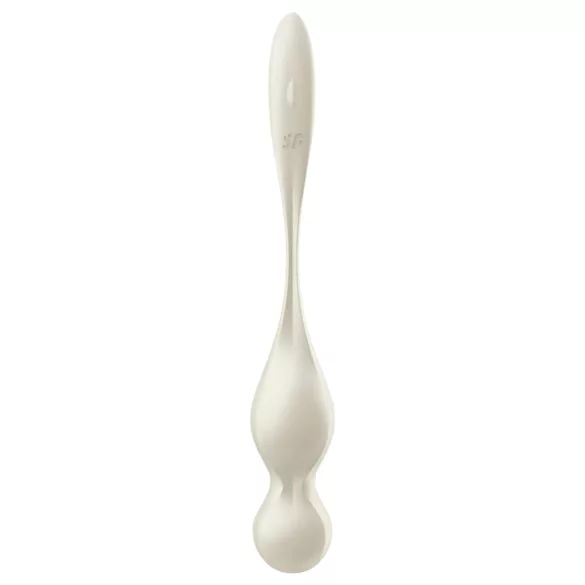 Satisfyer Love Birds 1 - boule de geisha vibrante connectée - blanc