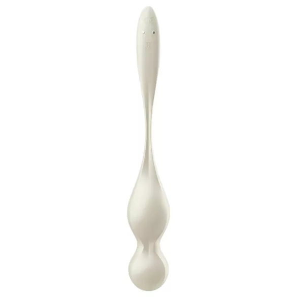 Satisfyer Love Birds 1 - boule de geisha vibrante connectée - blanc