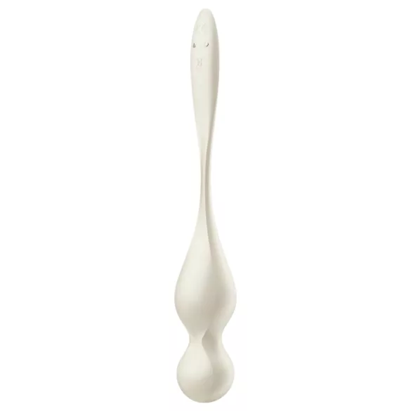 Satisfyer Love Birds 1 - boule de geisha vibrante connectée - blanc