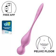   Satisfyer Love Birds 1 - Boule de geisha vibrante contrôlée par application (rose)