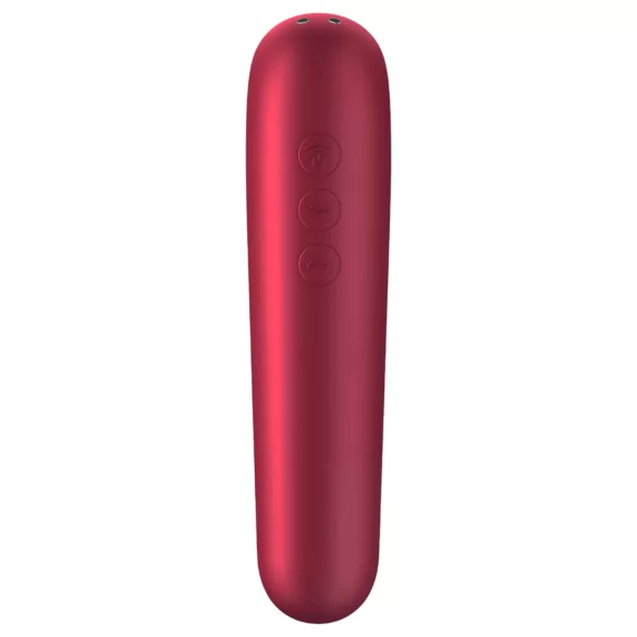 Satisfyer Dual Love - vibromasseur clitoridien et vaginal connecté - rouge