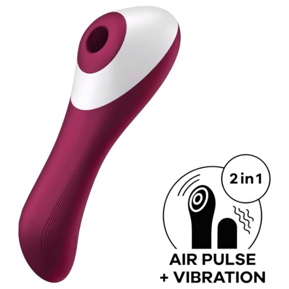 Satisfyer Dual Crush - stimulateur vaginal et clitoridien rechargeable - rouge