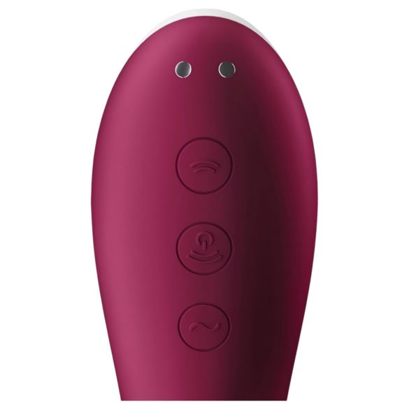 Satisfyer Dual Crush - stimulateur vaginal et clitoridien rechargeable - rouge