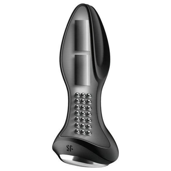 Satisfyer Rotator Plug 2 - Vibromasseur anal perlé (noir)