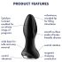 Satisfyer Rotator Plug 2 - Vibromasseur anal perlé (noir)