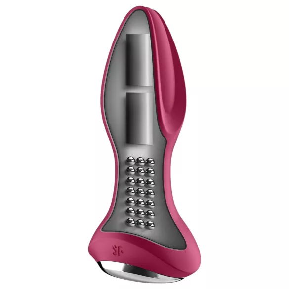 Satisfyer Rotator Plug 2 - plug anal vibrant à billes, rechargeable (rouge)