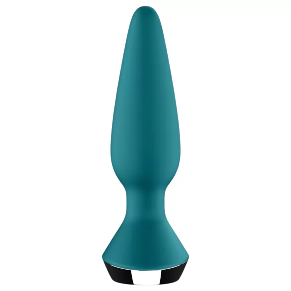 Satisfyer Plug-ilicious 1 - Plug anal vibrant contrôlé par application (vert)