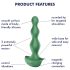 Satisfyer Lolli-Plug 2 - Plug anal rechargeable et étanche (vert)