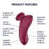 Satisfyer Sexy Secret - culotte vibrante étanche intelligente (rouge)