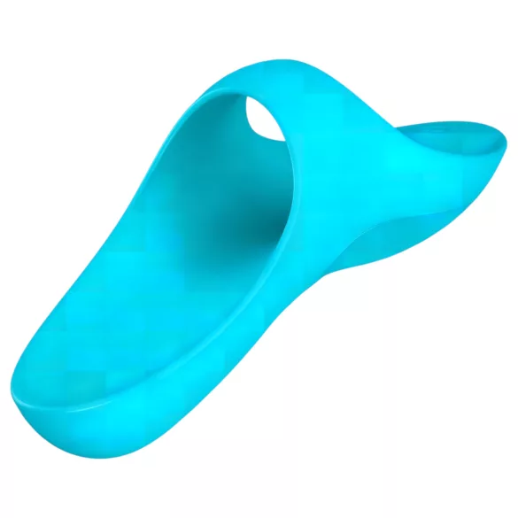 Satisfyer Teaser - mini vibromasseur rechargeable et étanche pour doigt (turquoise)