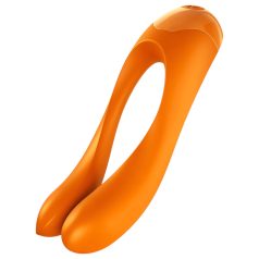   Satisfyer Candy Cane - vibromasseur étanche à deux branches (orange)
