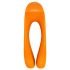 Satisfyer Candy Cane - vibromasseur étanche à deux branches (orange)