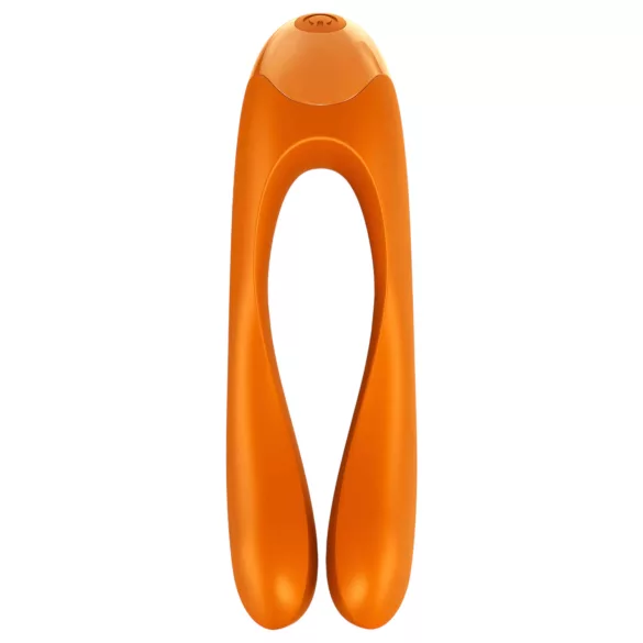 Satisfyer Candy Cane - vibromasseur double étanche rechargeable - orange